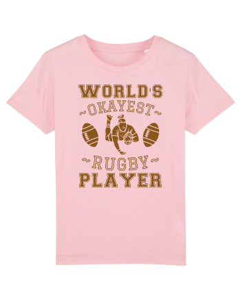 World'S Okayest Rugby Player Cotton Pink