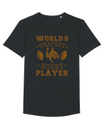 World'S Okayest Rugby Player Tricou mânecă scurtă guler larg Bărbat Skater