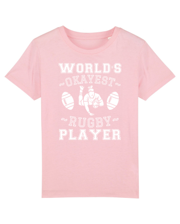 World'S Okayest Rugby Player Cotton Pink