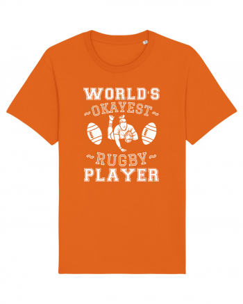 World'S Okayest Rugby Player Bright Orange