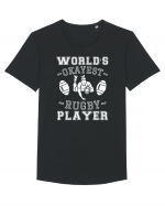 World'S Okayest Rugby Player Tricou mânecă scurtă guler larg Bărbat Skater