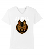 Alpha Wolf Tricou mânecă scurtă guler V Bărbat Presenter