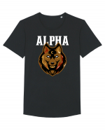 Alpha Wolf Tricou mânecă scurtă guler larg Bărbat Skater