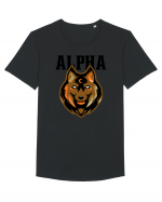 Alpha Wolf Tricou mânecă scurtă guler larg Bărbat Skater