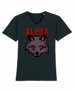 Alpha Wolf Tricou mânecă scurtă guler V Bărbat Presenter