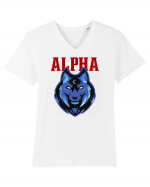 Alpha Wolf Tricou mânecă scurtă guler V Bărbat Presenter