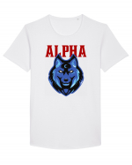 Alpha Wolf Tricou mânecă scurtă guler larg Bărbat Skater