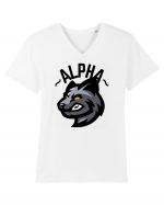 Alpha Wolf Tricou mânecă scurtă guler V Bărbat Presenter