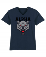 Alpha Wolf Tricou mânecă scurtă guler V Bărbat Presenter