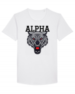 Alpha Wolf Tricou mânecă scurtă guler larg Bărbat Skater