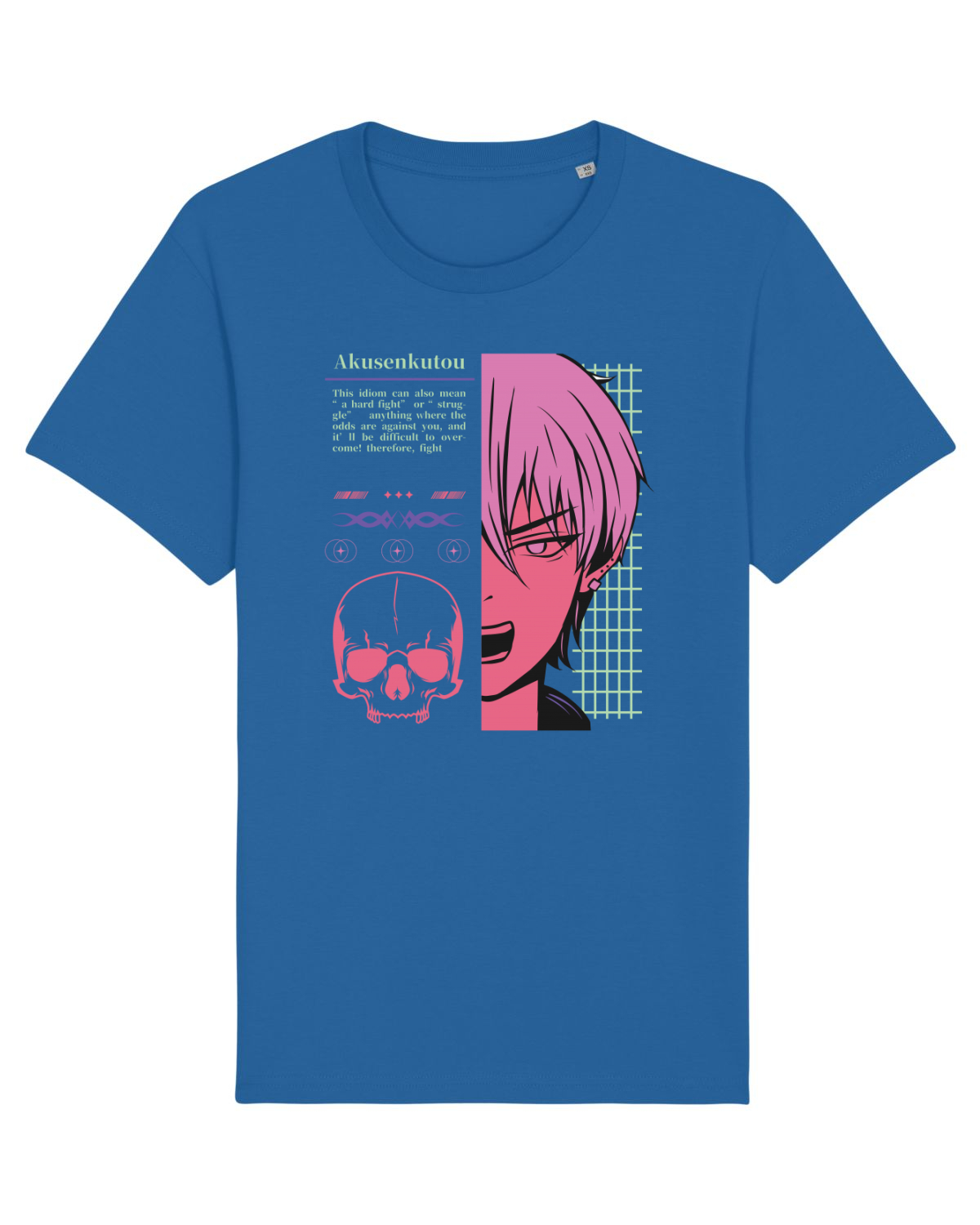 Tricou mânecă scurtă Unisex Rocker Royal Blue