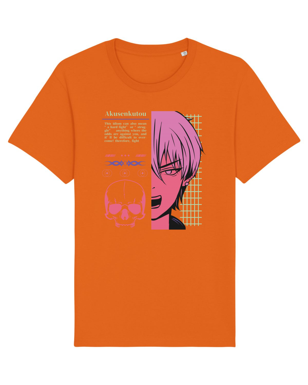 Tricou mânecă scurtă Unisex Rocker Bright Orange