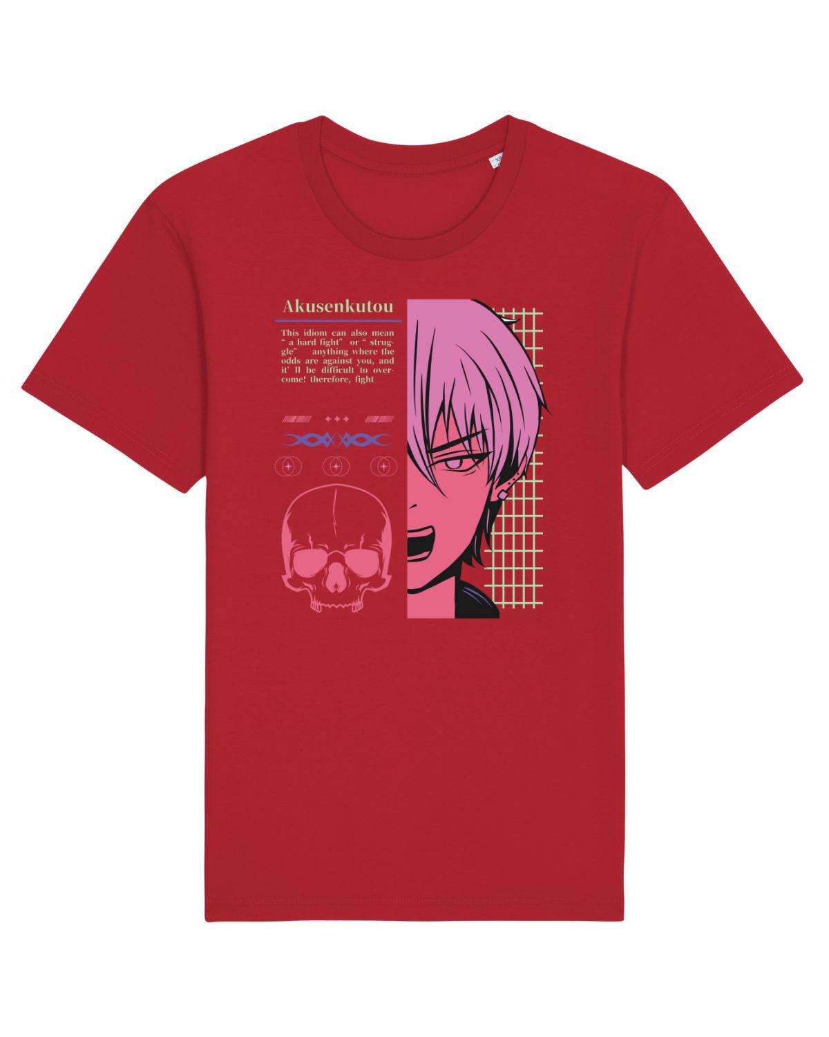 Tricou mânecă scurtă Unisex Rocker Red