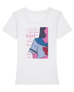 Girl from Village Tricou mânecă scurtă guler larg fitted Damă Expresser