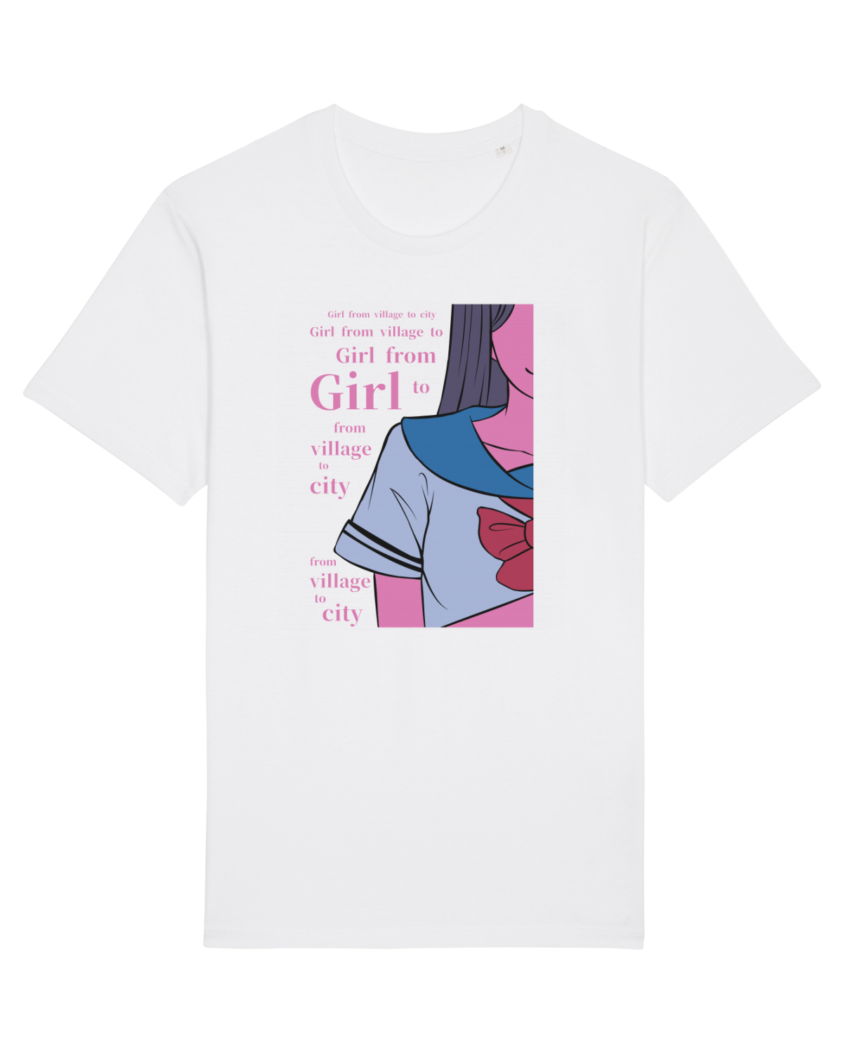 Tricou mânecă scurtă Unisex Rocker White