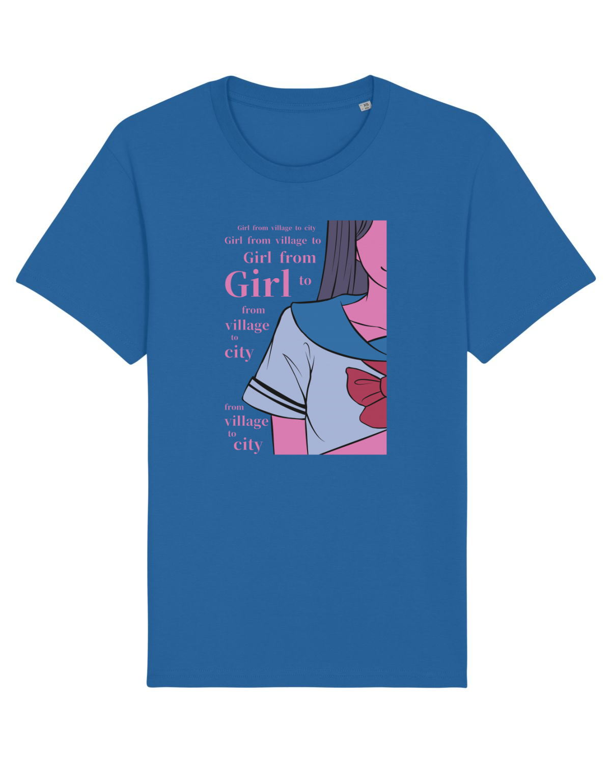 Tricou mânecă scurtă Unisex Rocker Royal Blue