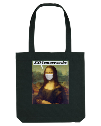 Funny Mona Lisa Black