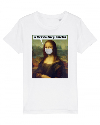 Funny Mona Lisa White