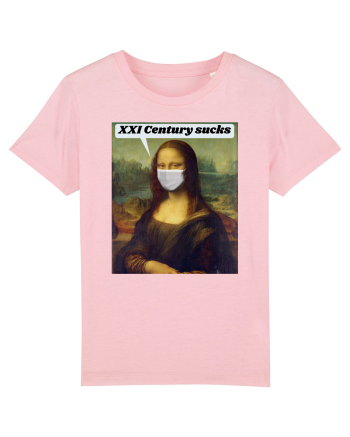 Funny Mona Lisa Cotton Pink