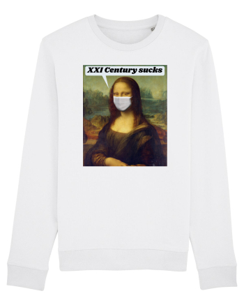 Funny Mona Lisa White