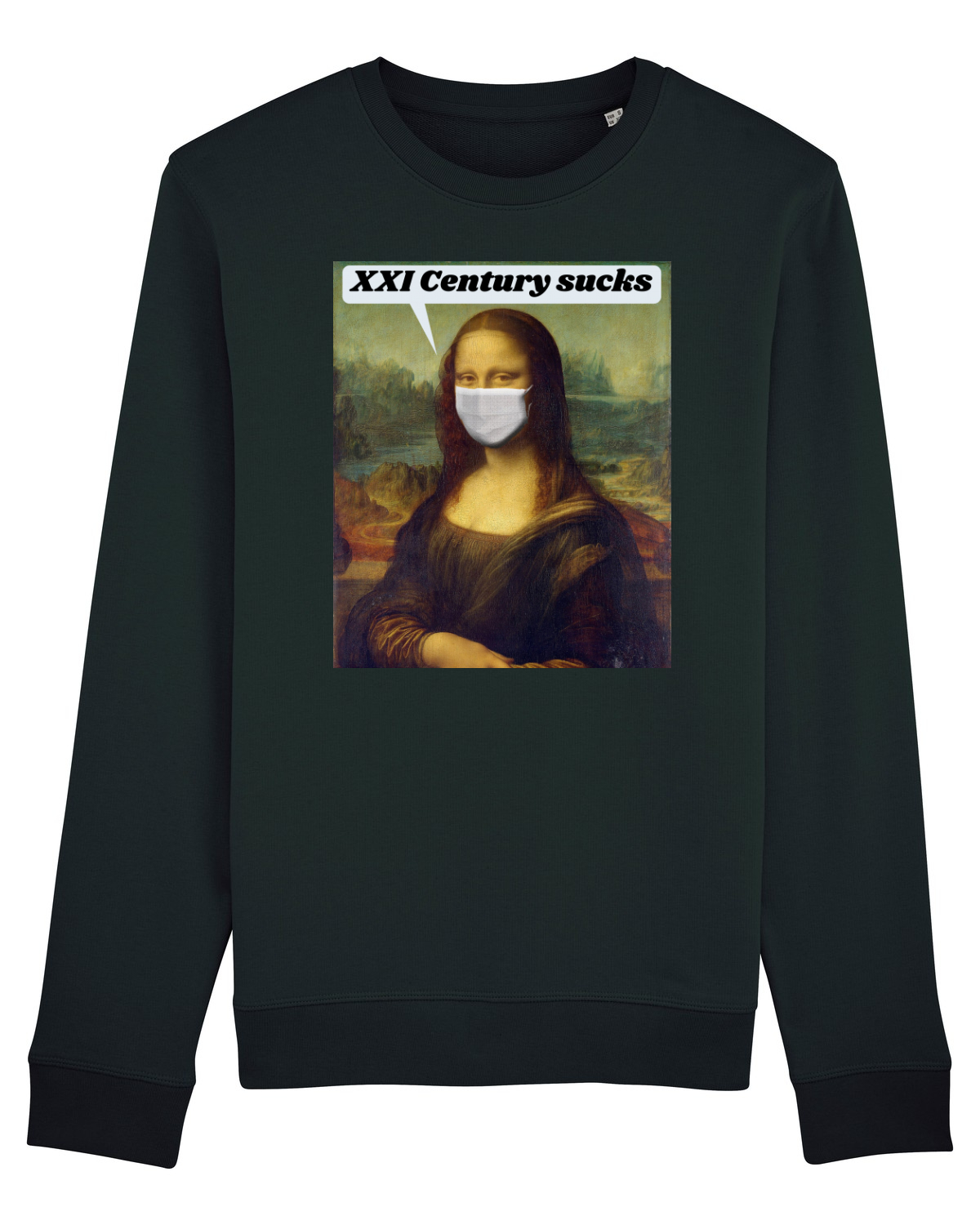 Bluză mânecă lungă Unisex Rise Black