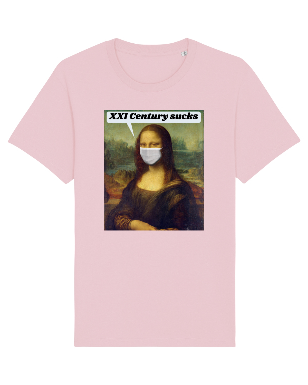 Tricou mânecă scurtă Unisex Rocker Cotton Pink