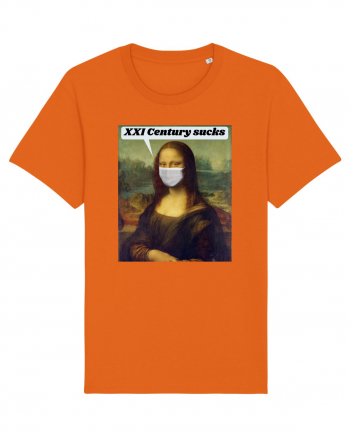 Funny Mona Lisa Bright Orange