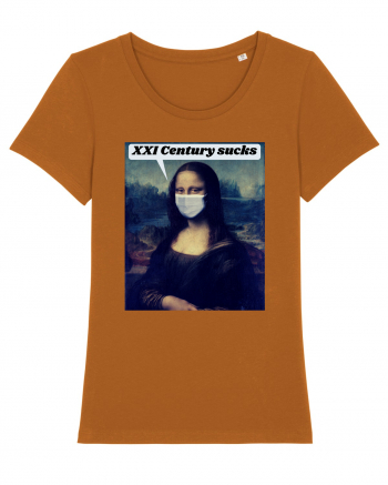 Funny Mona Lisa Roasted Orange