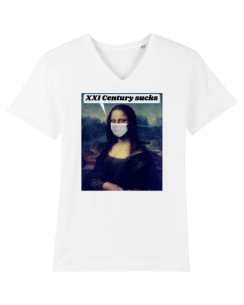 Funny Mona Lisa White