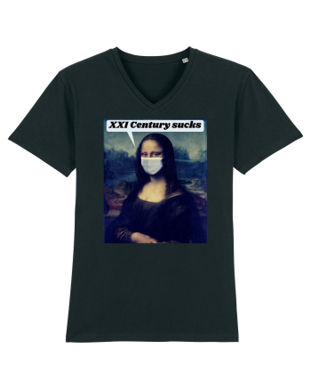 Funny Mona Lisa Black