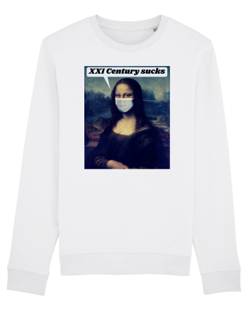 Funny Mona Lisa White