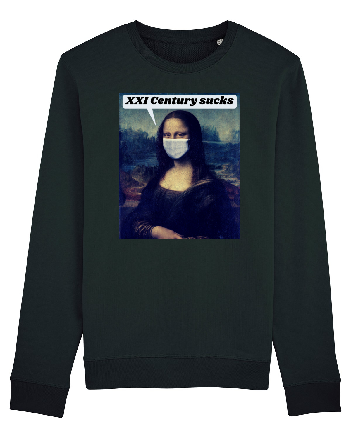 Bluză mânecă lungă Unisex Rise Black