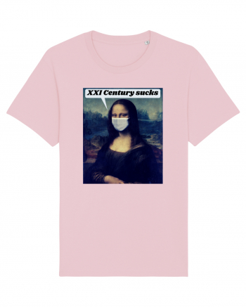 Funny Mona Lisa Cotton Pink