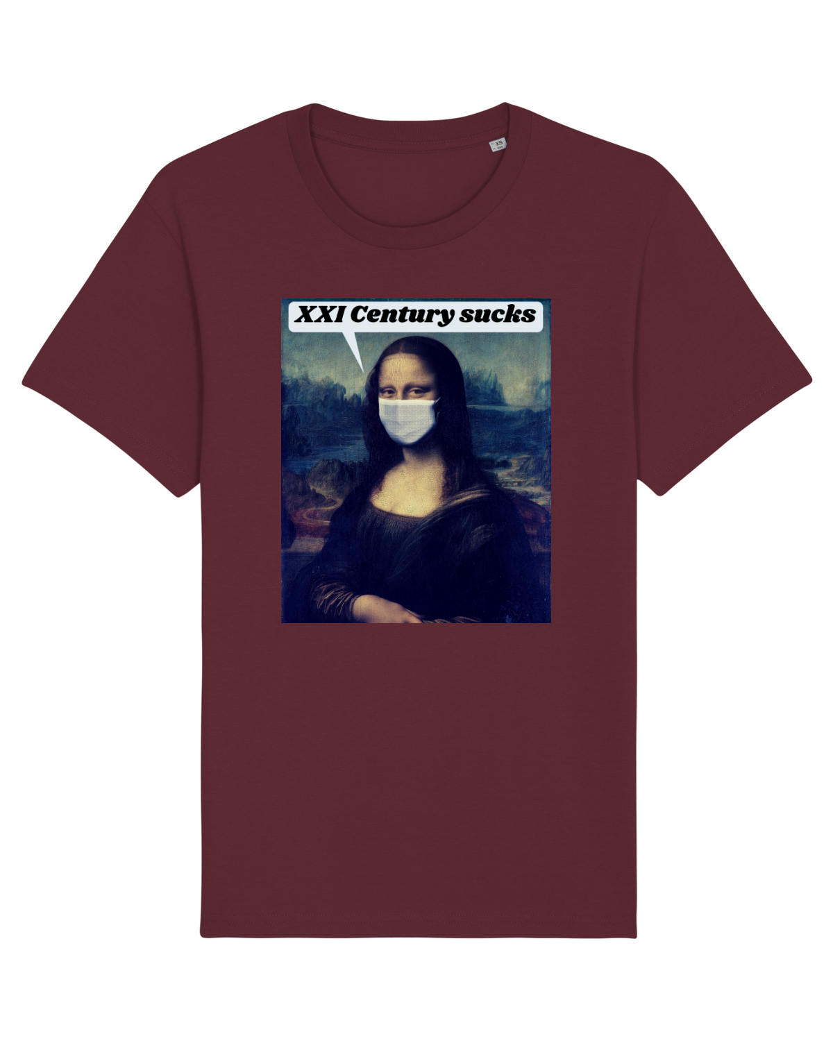 Tricou mânecă scurtă Unisex Rocker Burgundy