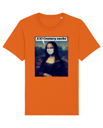 Funny Mona Lisa Bright Orange