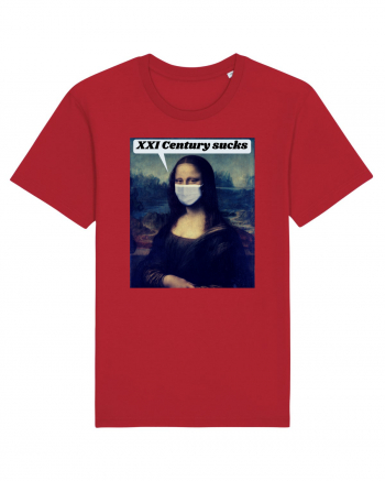 Funny Mona Lisa Red