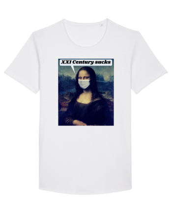 Funny Mona Lisa White