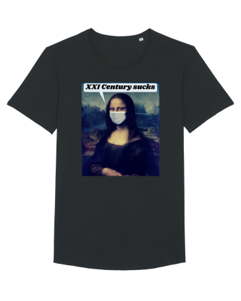 Funny Mona Lisa Black
