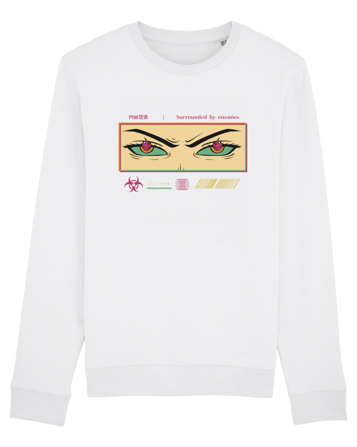 Bluză mânecă lungă Unisex Rise White