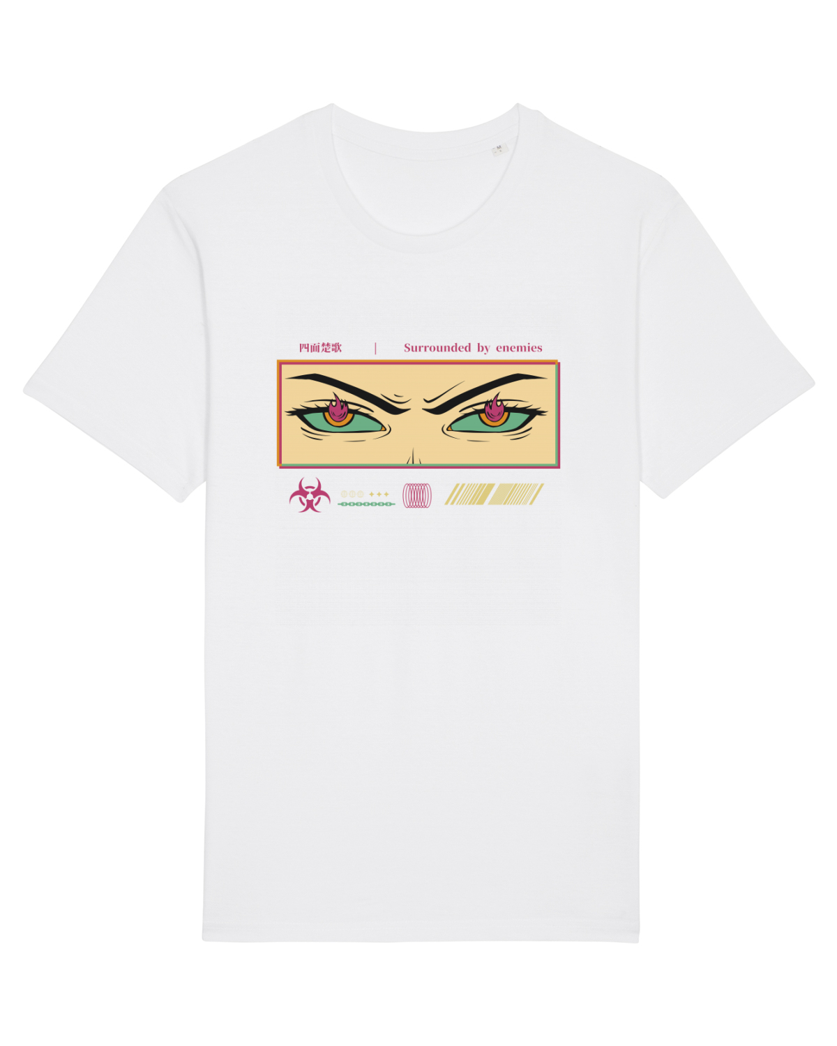 Tricou mânecă scurtă Unisex Rocker White