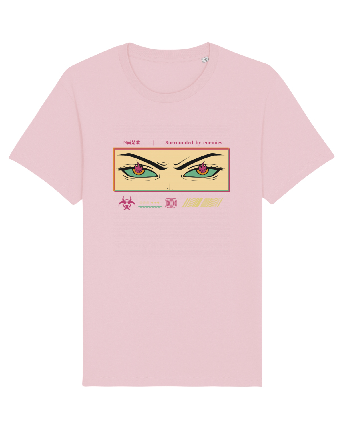 Tricou mânecă scurtă Unisex Rocker Cotton Pink