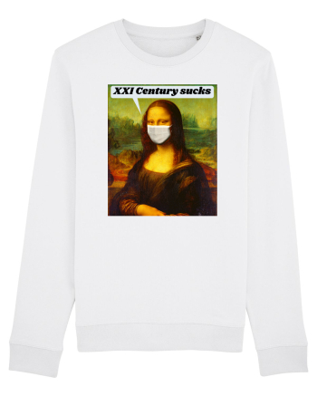 Funny Mona Lisa White