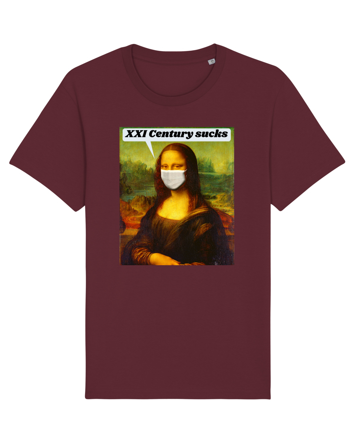 Tricou mânecă scurtă Unisex Rocker Burgundy