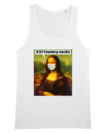 Funny Mona Lisa White