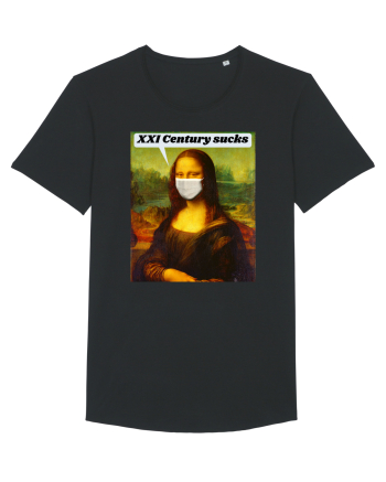Funny Mona Lisa Black
