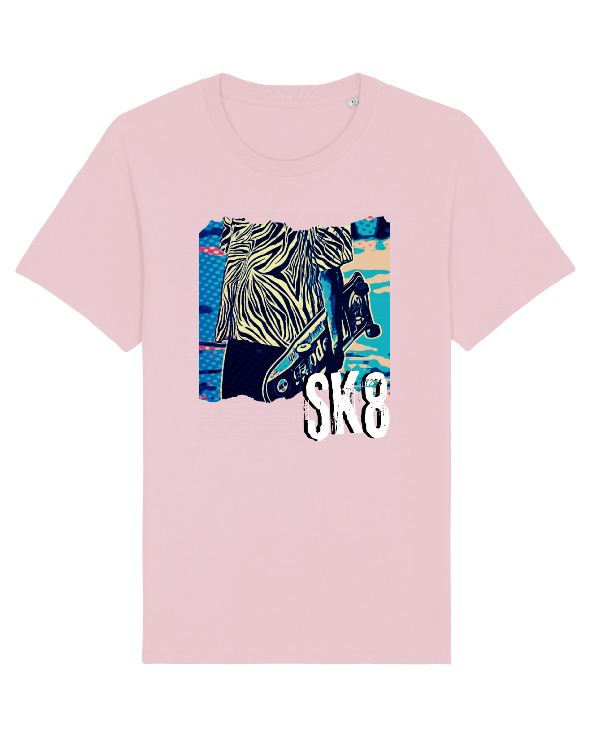 Tricou mânecă scurtă Unisex Rocker Cotton Pink