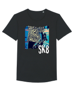 Cool Sk8 Tricou mânecă scurtă guler larg Bărbat Skater