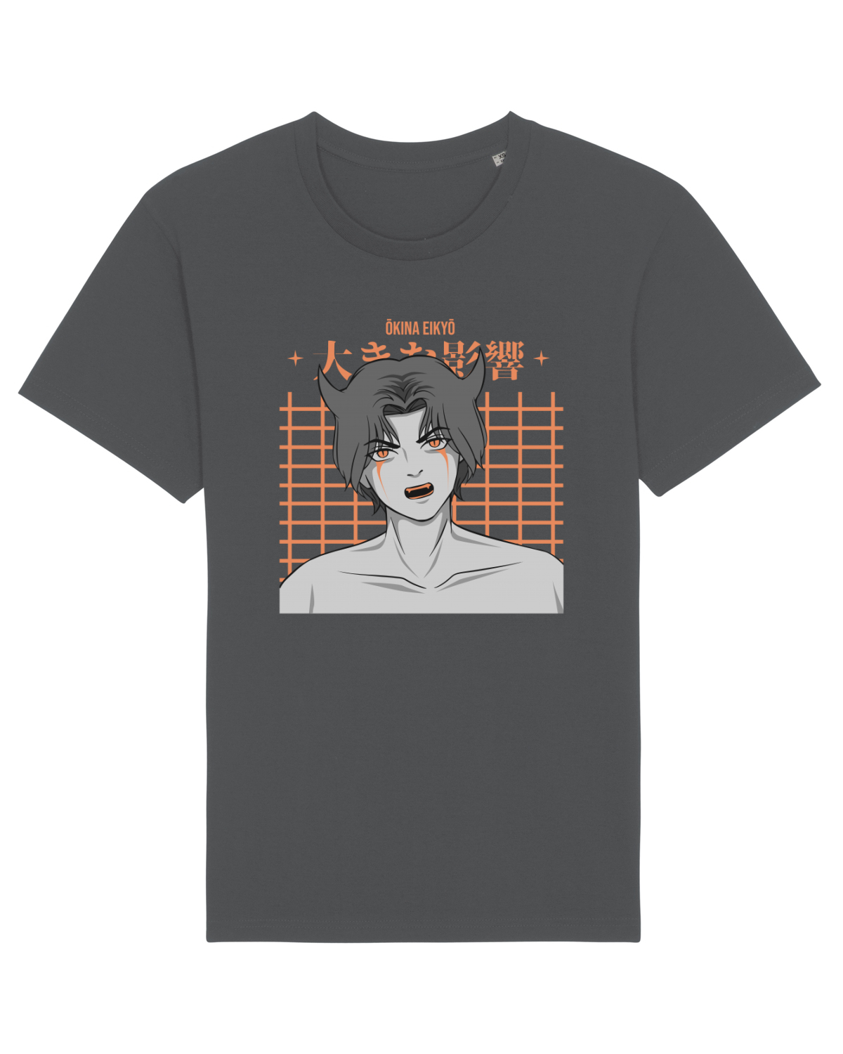 Tricou mânecă scurtă Unisex Rocker Anthracite