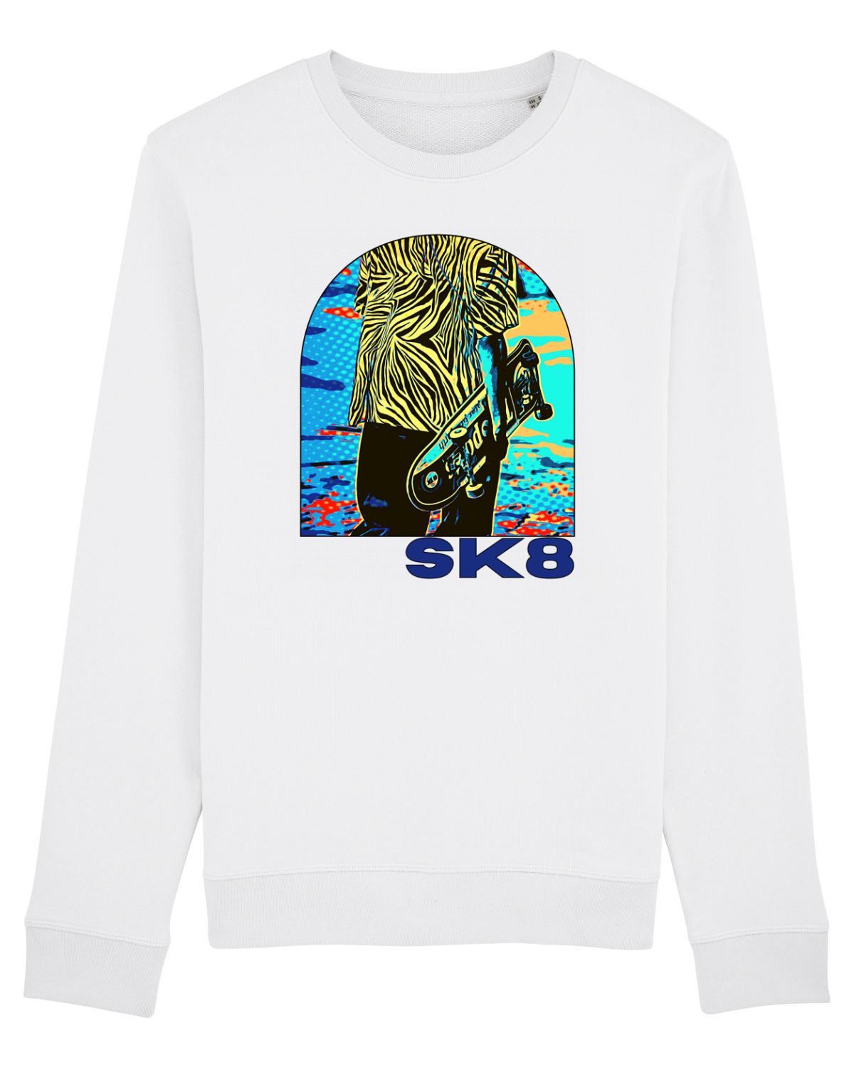 Bluză mânecă lungă Unisex Rise White