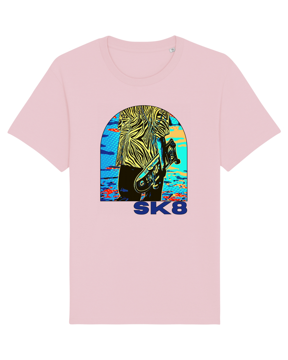 Tricou mânecă scurtă Unisex Rocker Cotton Pink